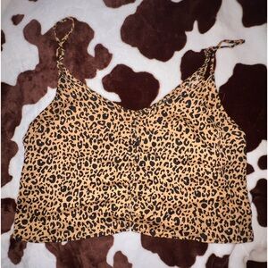 Wild Fable Cheetah Print Cropped Top